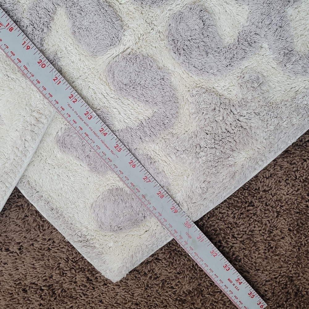 Elegant Gray Bath Mat Set - Picture 4 of 7
